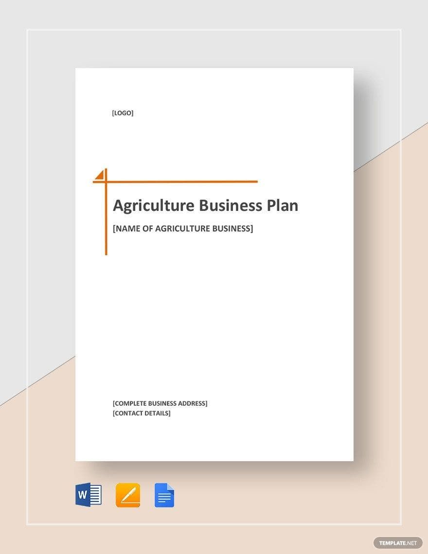 Agriculture Business Plan Template