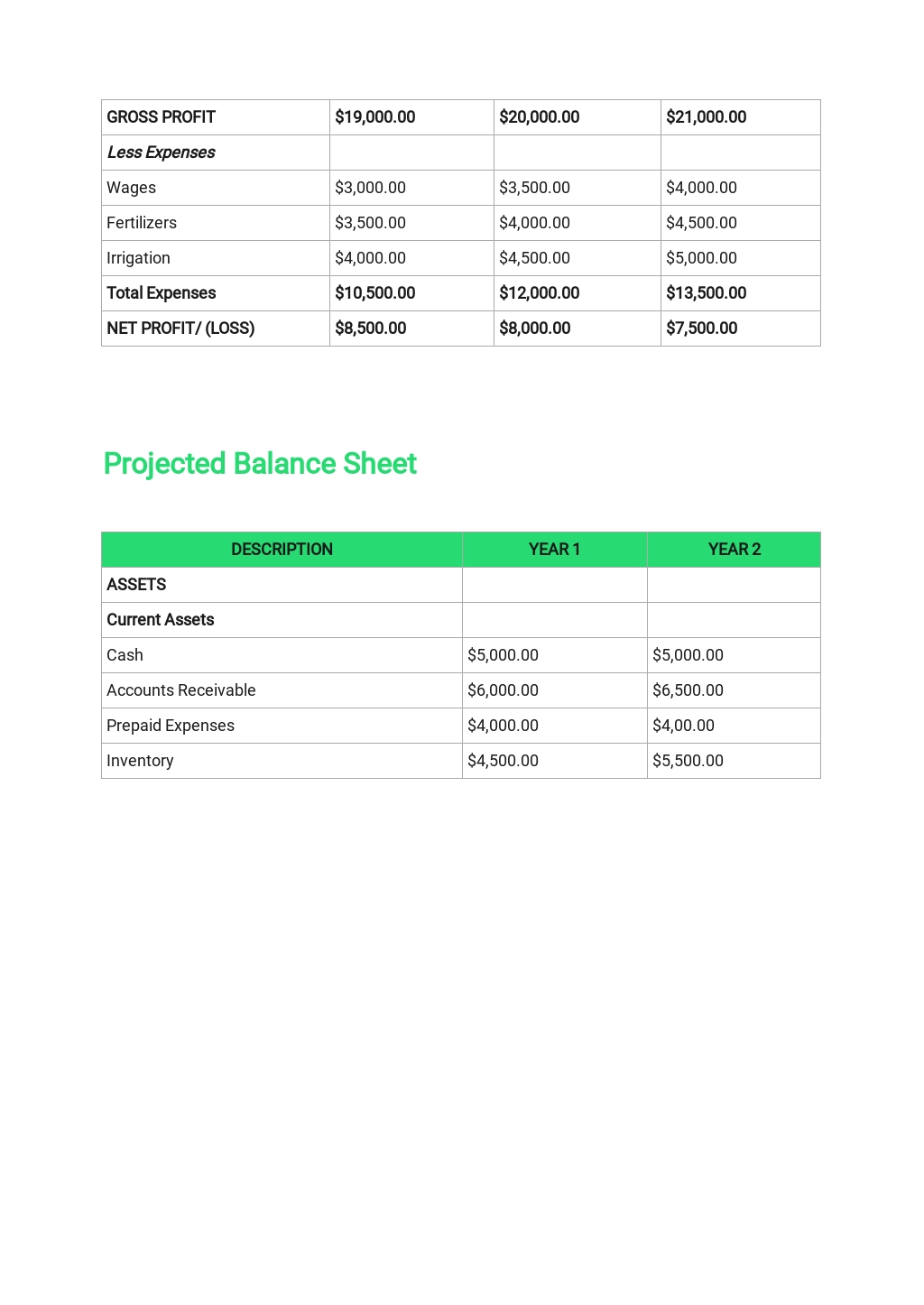 Agriculture Business Plan Template in Google Docs, Word, Apple Pages