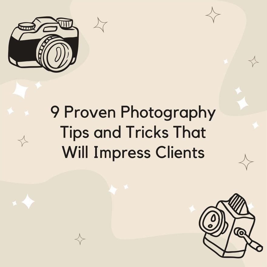 Photography Tips & Tricks Blog Graphic Template in Illustrator, PSD, EPS, SVG, JPG, PNG
