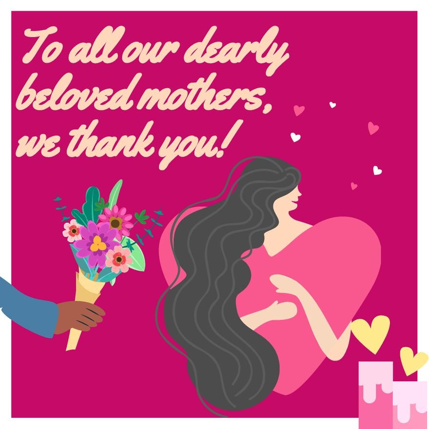 Mother's Day Message Vector