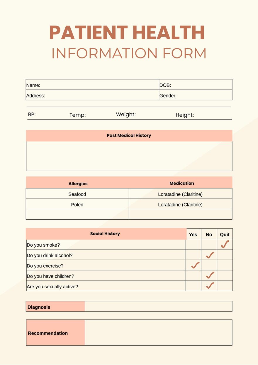 FREE FREE Health Chart Examples Template Download In Word Google Docs Excel PDF Google