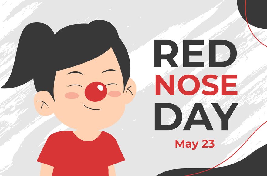 Free Red Nose Day Banner in Illustrator, PSD, EPS, SVG, JPG, PNG