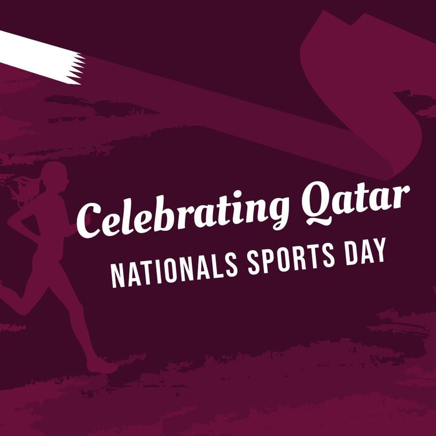 Qatar National Sports Day Instagram Post in Illustrator, PSD, EPS, SVG, JPG, PNG