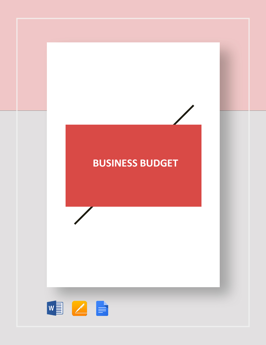 Business Plan Budget