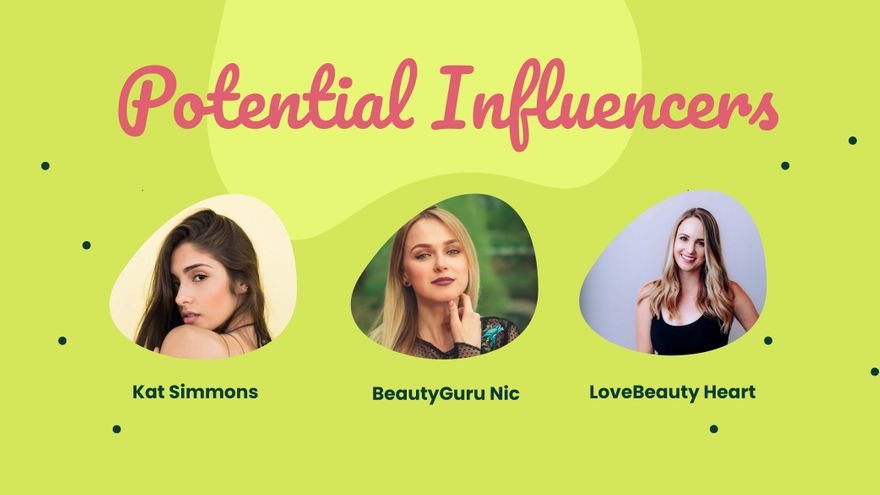 Strategy With Influencers Campaign Presentation