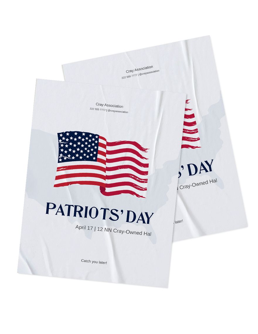 Creative Patriots' Day Flyer