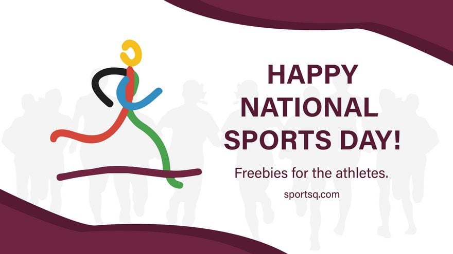 Qatar National Sports Day Flyer Background