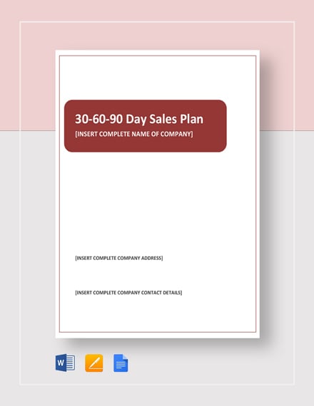   Day Sales Plan