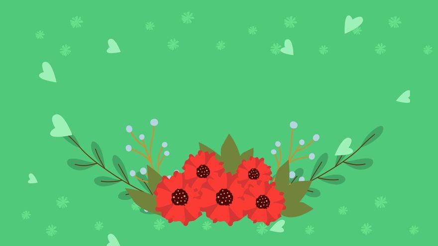 Mother's Day Green Background