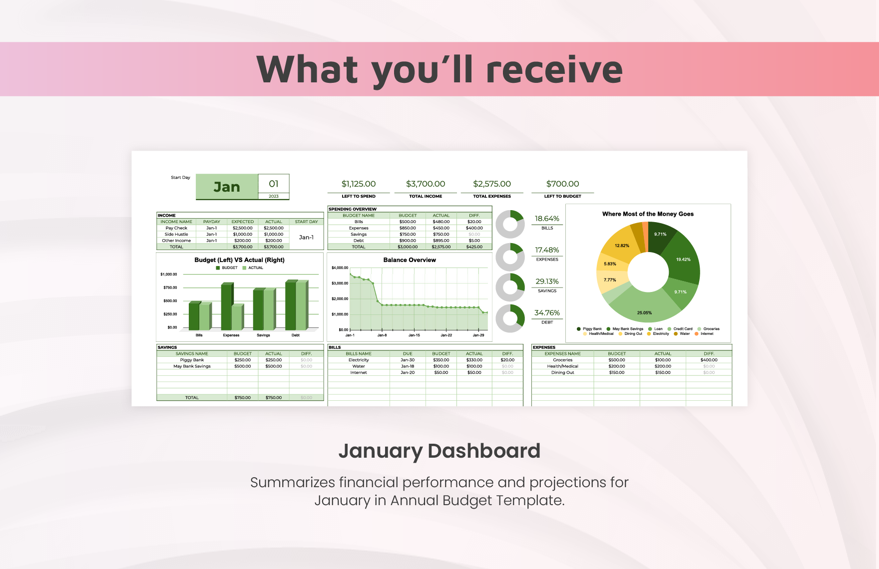 Business Annual Budget Template