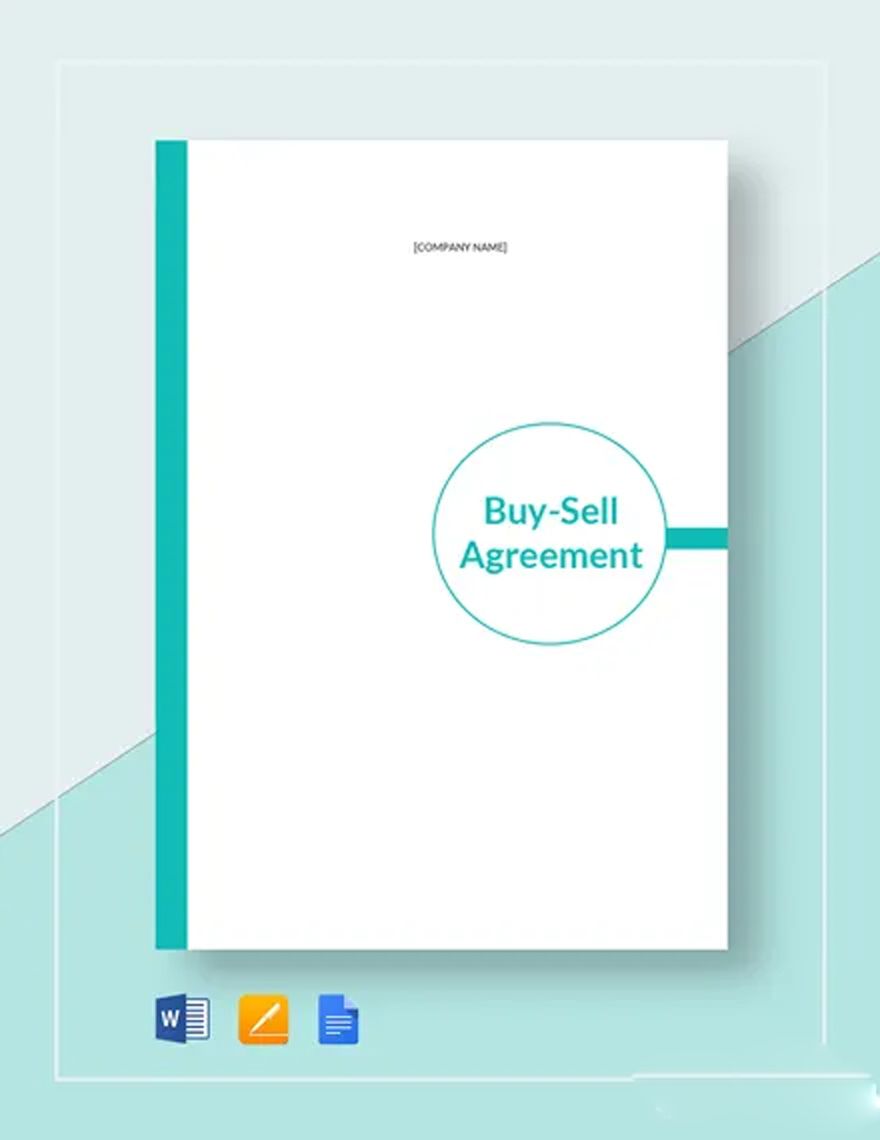 Buy Sell Agreement Template in Word, Google Docs, Apple Pages