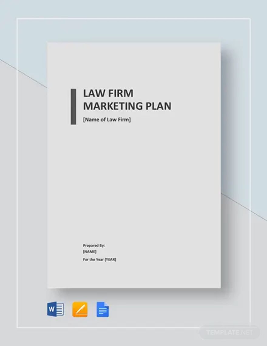 Law Firm Marketing Plan Template Download in Word, Google Docs, Apple