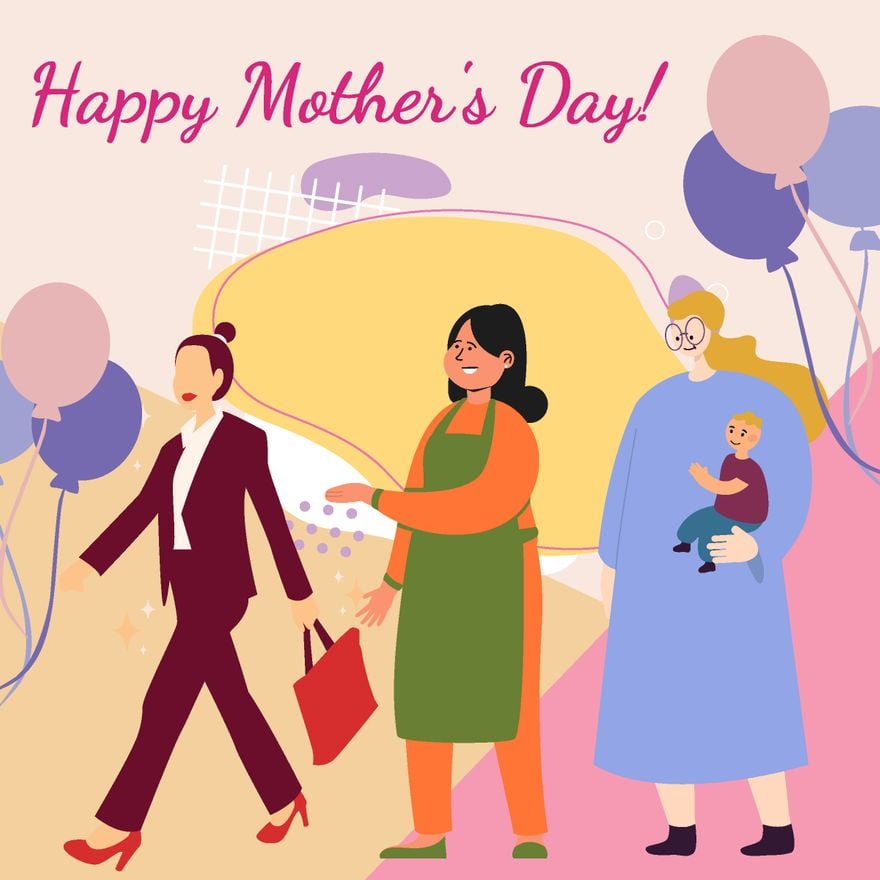 Mother's Day Celebration Vector