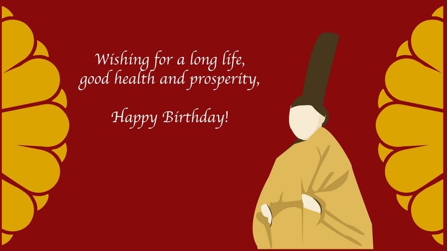Emperor's Birthday Wishes Background