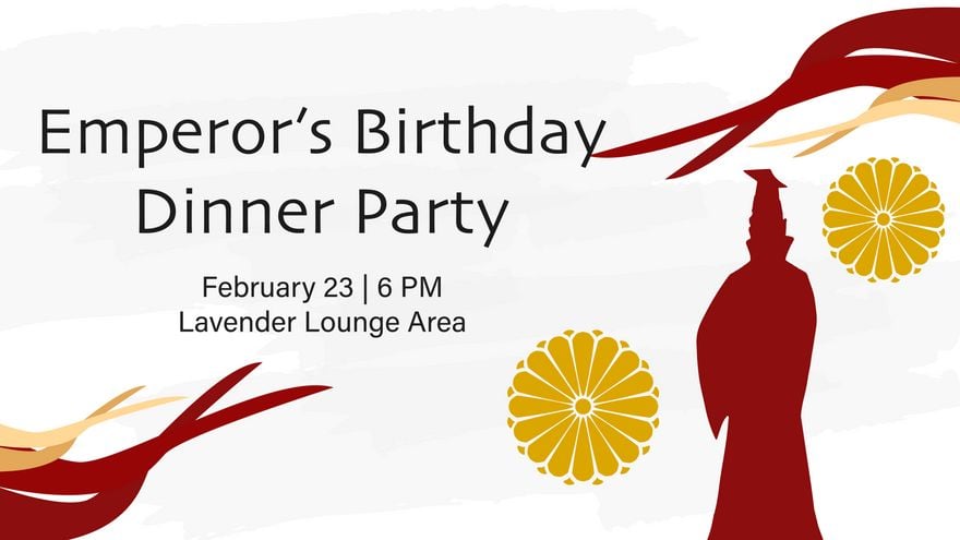 Emperor's Birthday Invitation Background