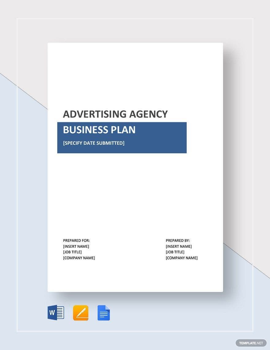 Advertising Agency Business Plan Template in Pages, Word, Google Docs - Download | Template.net