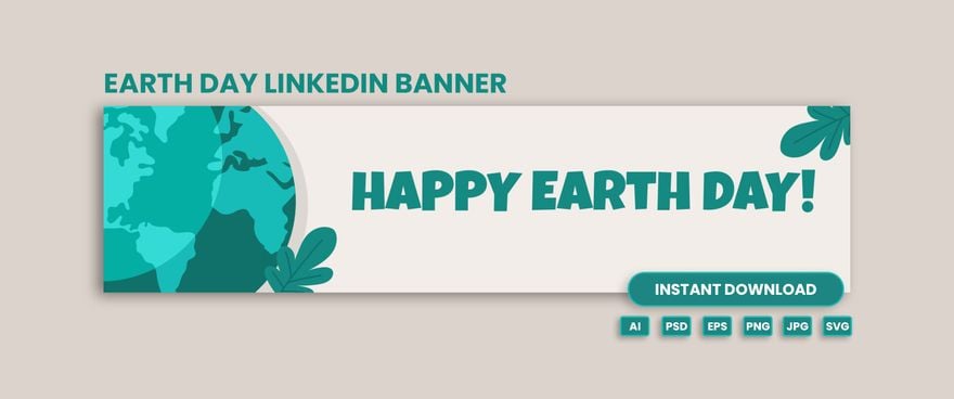 Free Earth Day Linkedin Banner