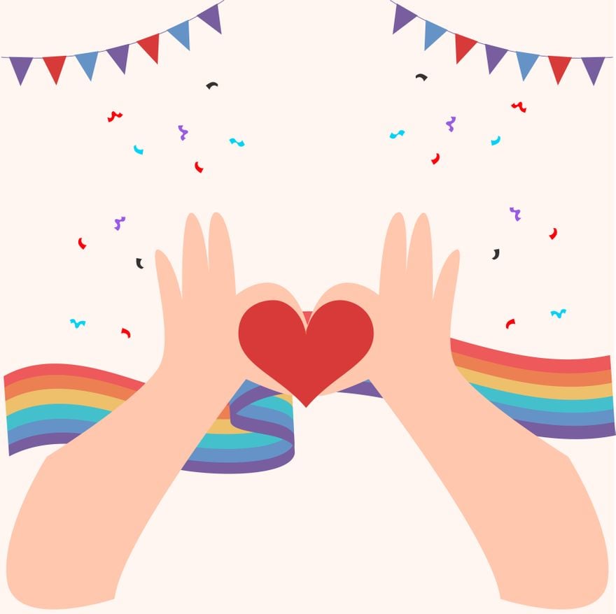Free Happy Pride Month Clipart in Illustrator, PSD, EPS, SVG, JPG, PNG