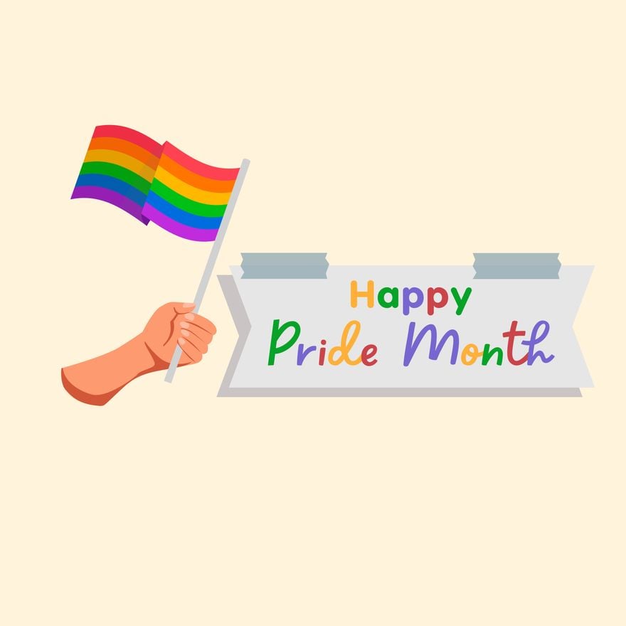 Free Cute Pride Month Clipart in Illustrator, PSD, EPS, SVG, JPG, PNG