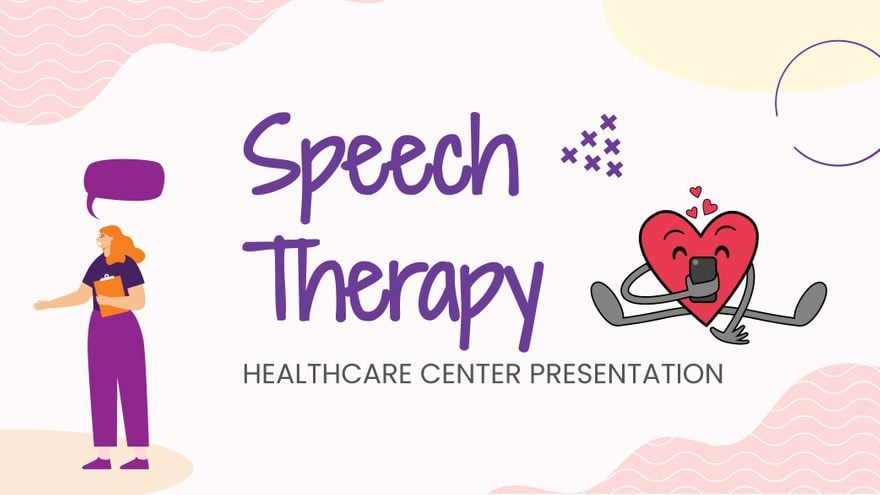 Speech Therapy Healthcare Center Presentation