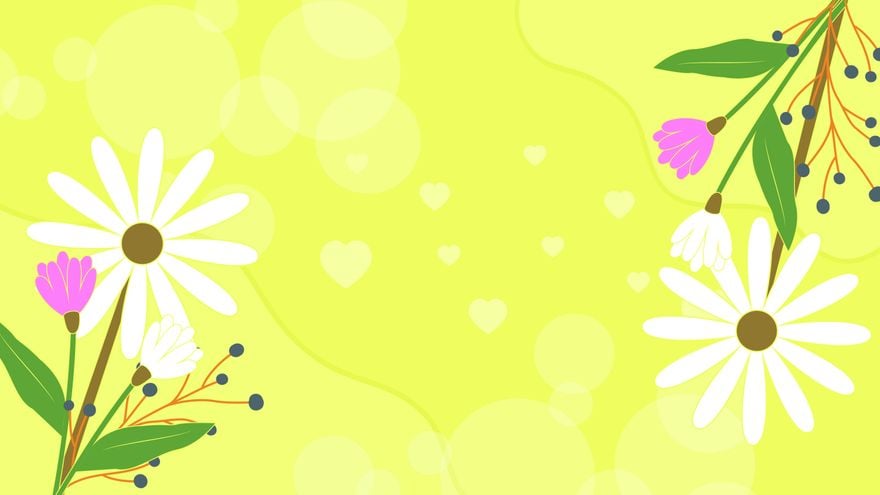 Mother's Day Yellow Background