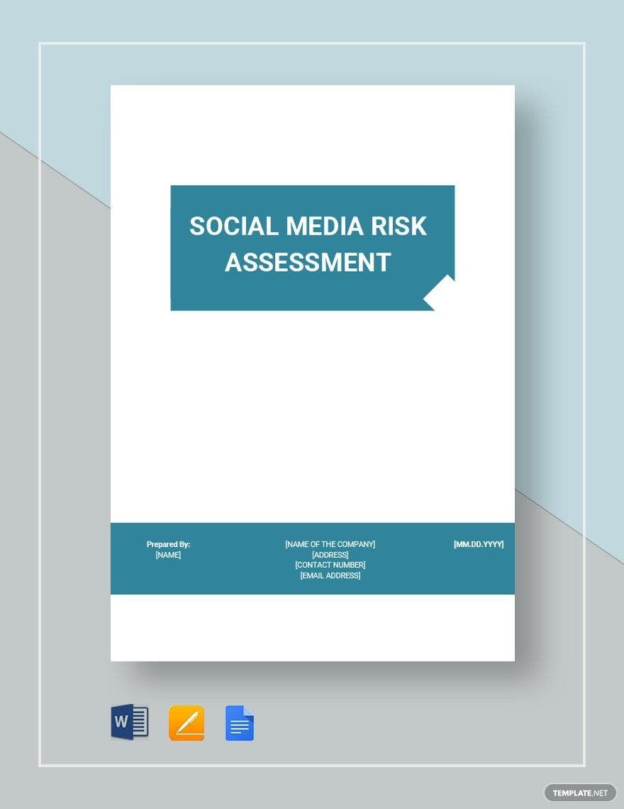 Social Media Risk Assessment Template