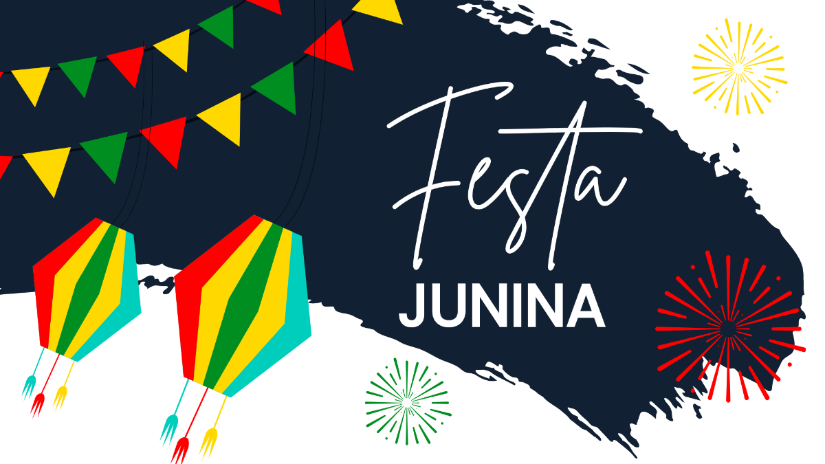 Happy Festa Junina Background Template