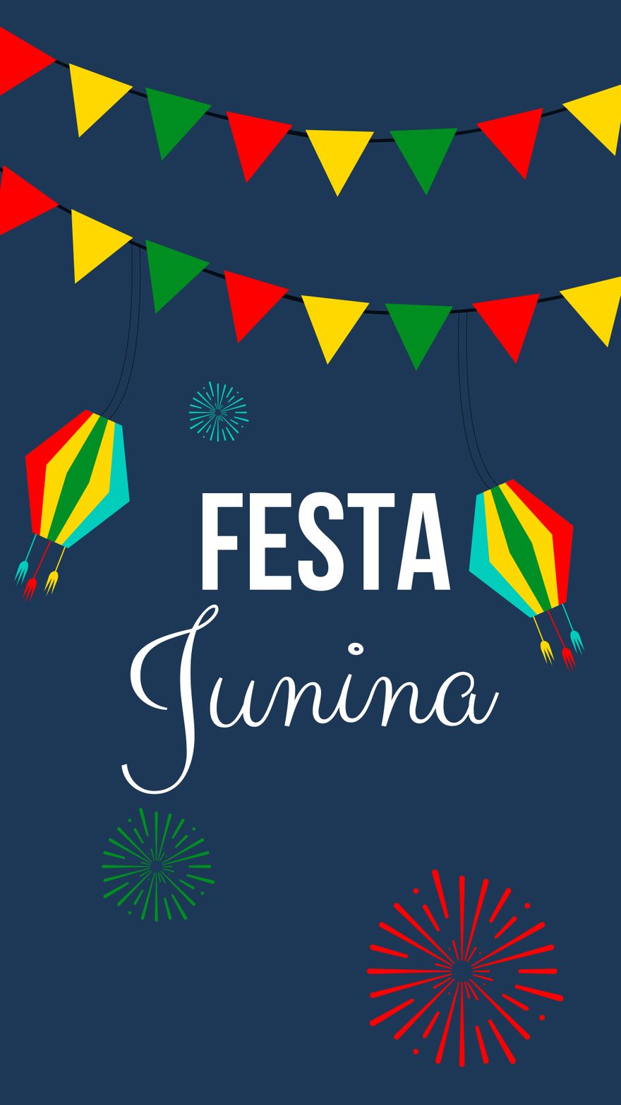 Free Festa Junina iPhone Background in PDF, Illustrator, PSD, EPS, SVG, JPG, PNG