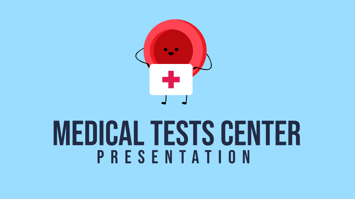 Medical Tests Center Presentation Template