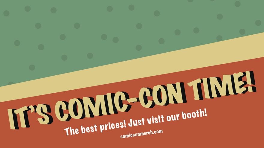Comic-Con Flyer Background
