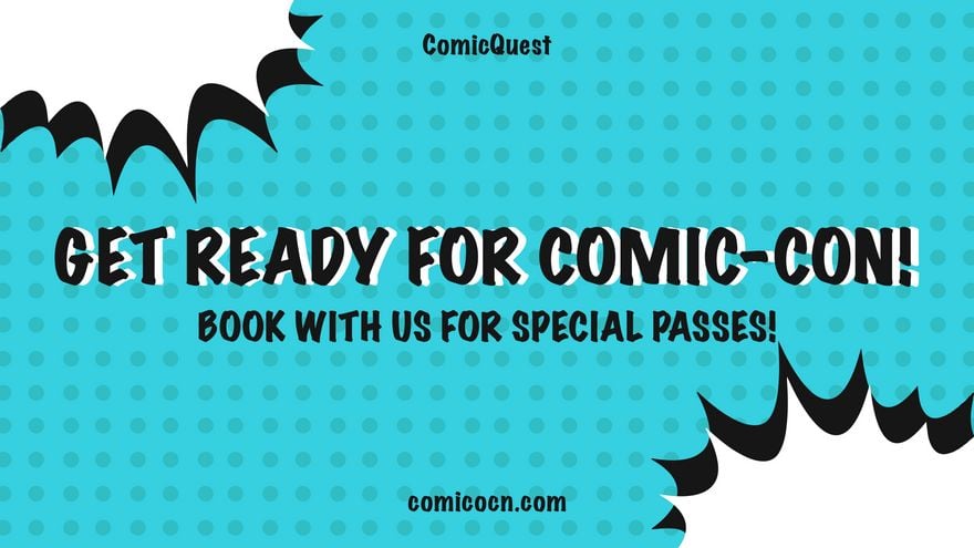 Comic-Con Invitation Background