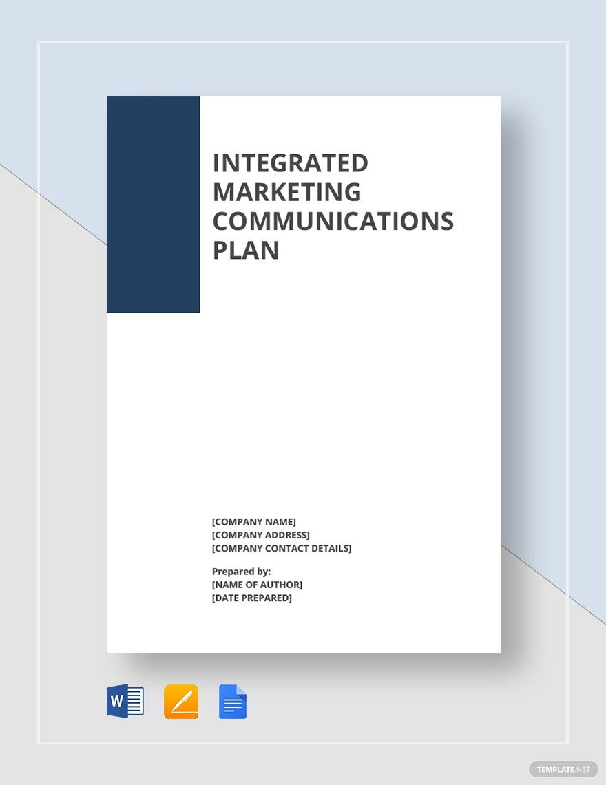 integrated marketing communications plan 1
