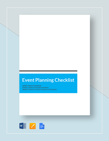 Download 9+ Event Checklist Templates - PDF | Word | Google Docs ...