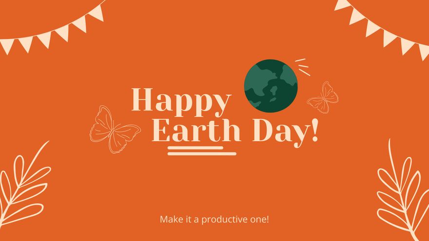Free Earth Day Youtube Cover Template to Edit Online
