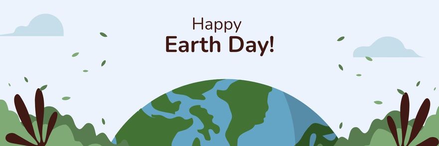 Free Earth Day Twitter Banner Template to Edit Online