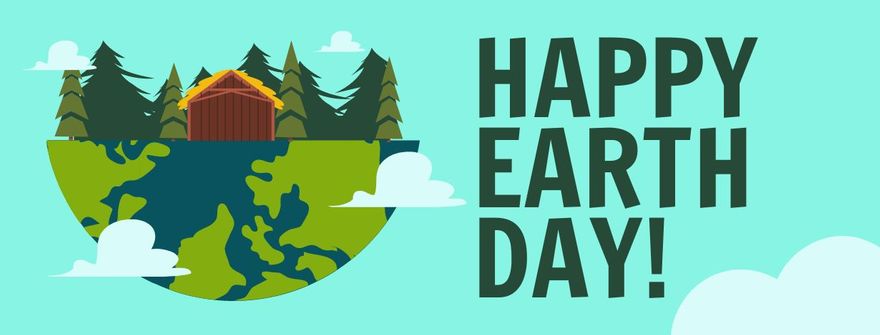 Free Earth Day Facebook Cover Banner Template to Edit Online