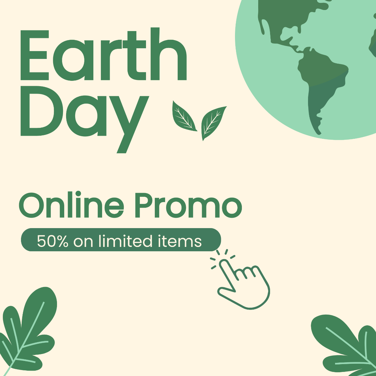 Earth Day Instagram Ads Template