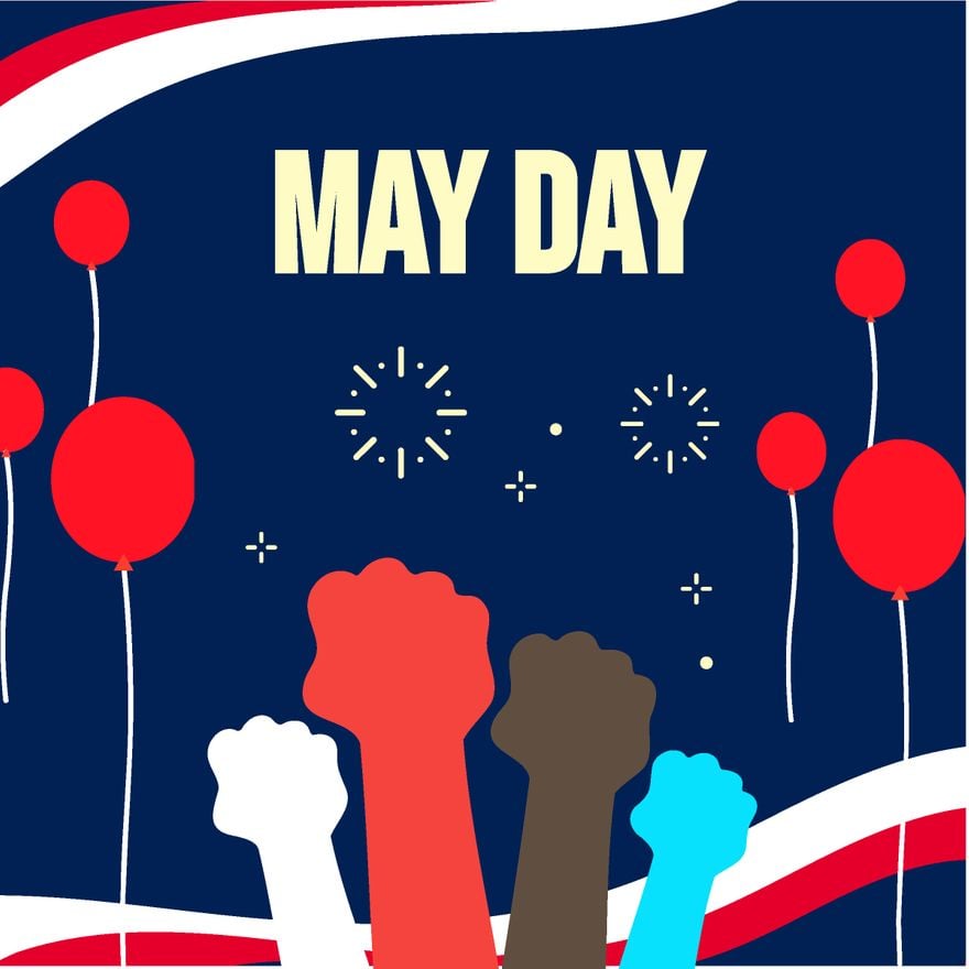 Free May Day Vector Art in Illustrator, PSD, EPS, SVG, JPG, PNG