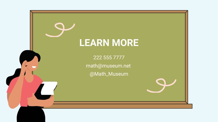 Free Simple Math Presentation Template to Edit Online