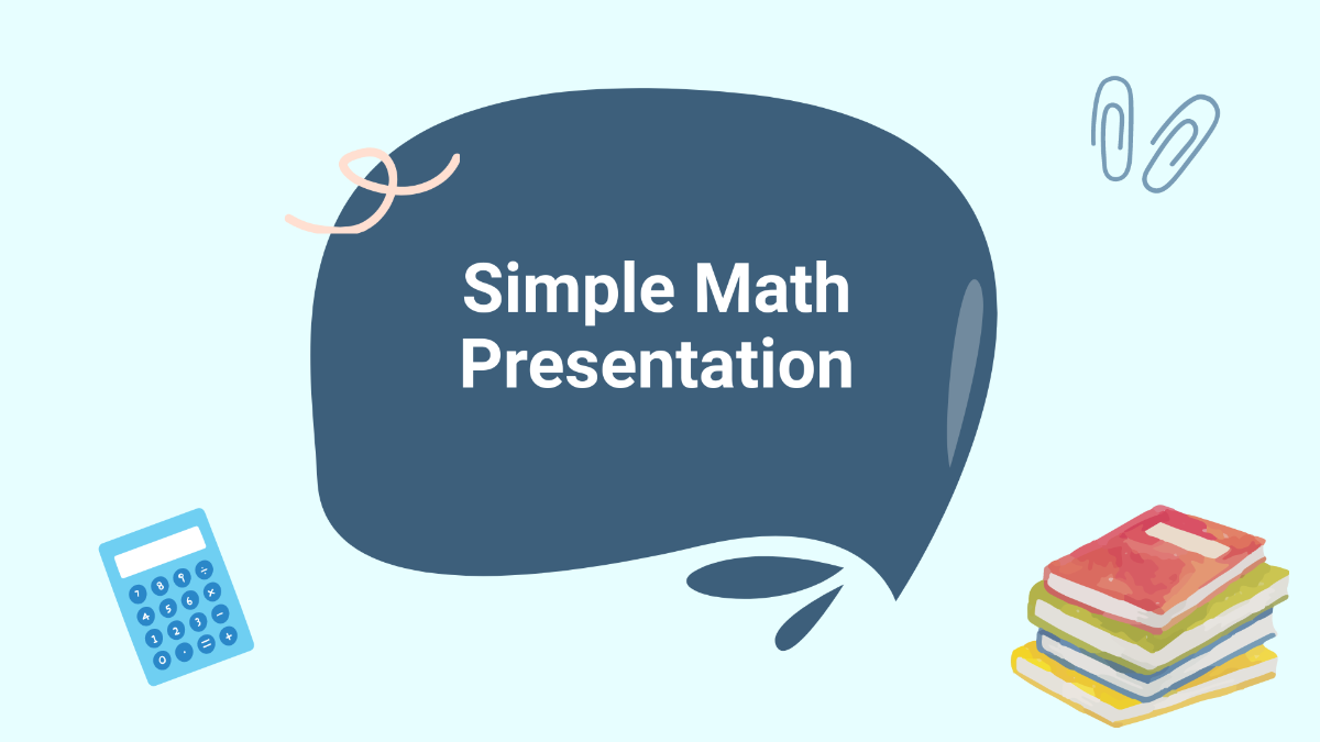 Simple Math Presentation Template