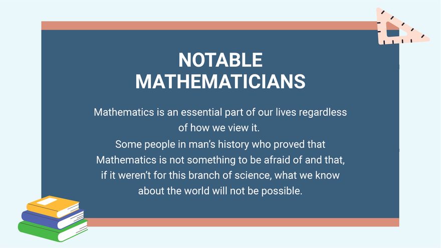 Free Simple Math Presentation Template to Edit Online