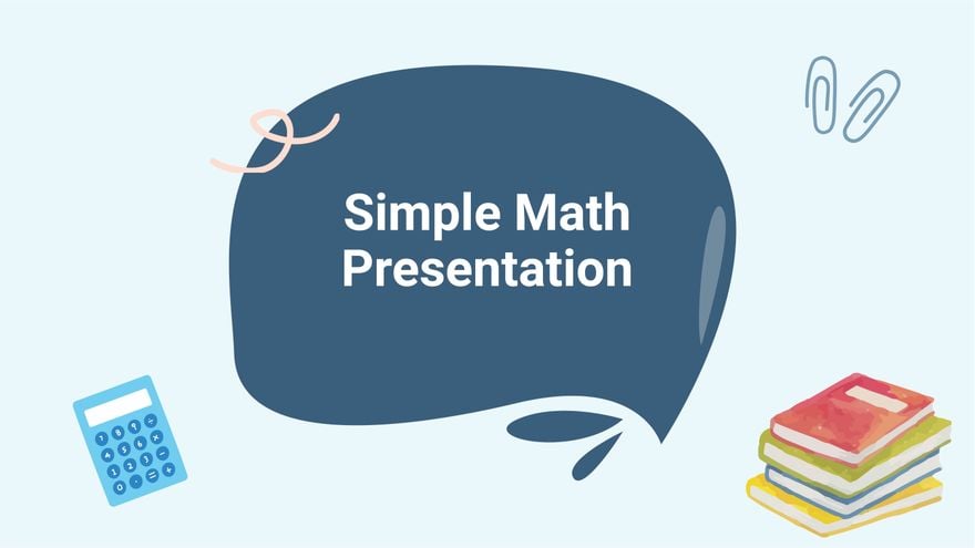 Simple Math Presentation