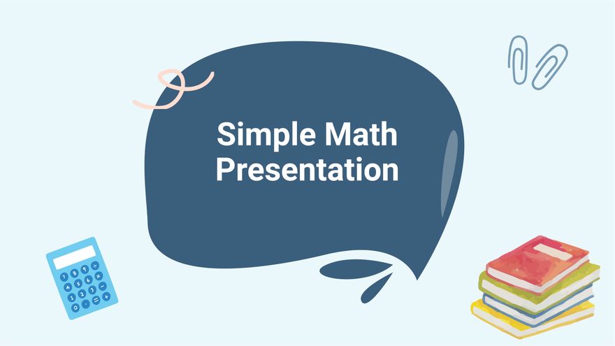 how to give a math presentation