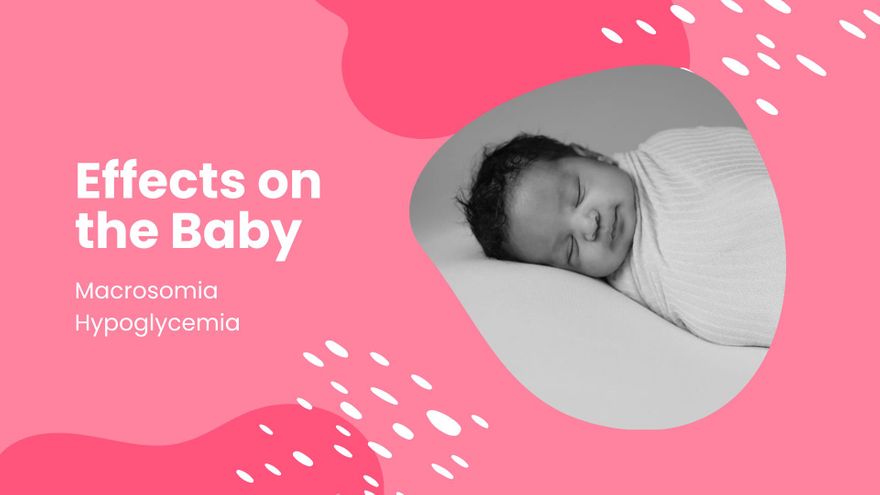 Free Gestational Diabetes Presentation Template to Edit Online