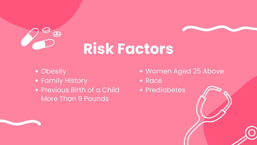 Free Gestational Diabetes Presentation Template to Edit Online
