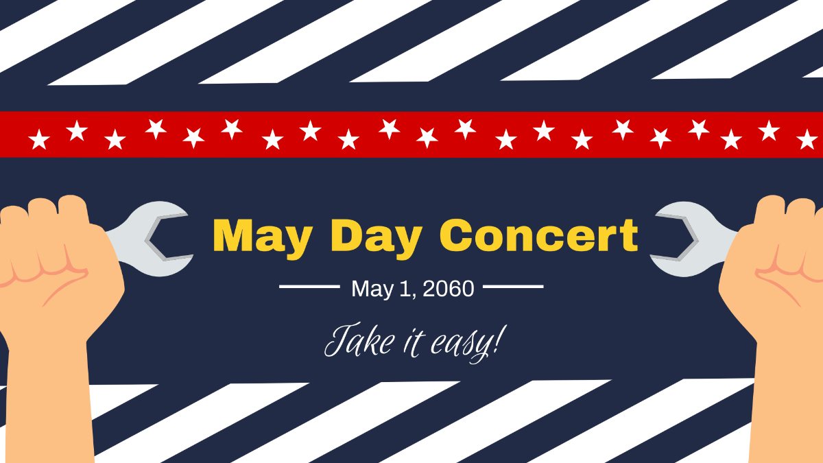 May Day Invitation Background Template