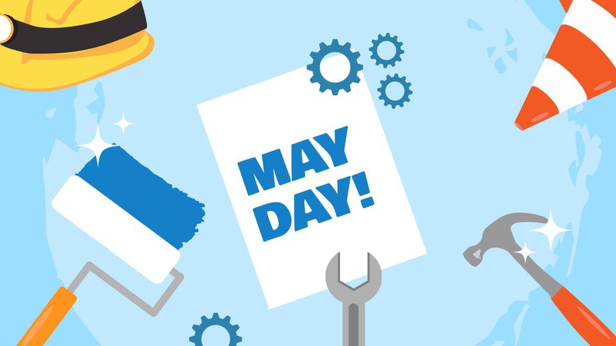 May Day Aesthetic Background in PDF, Illustrator, PSD, EPS, SVG, JPG, PNG
