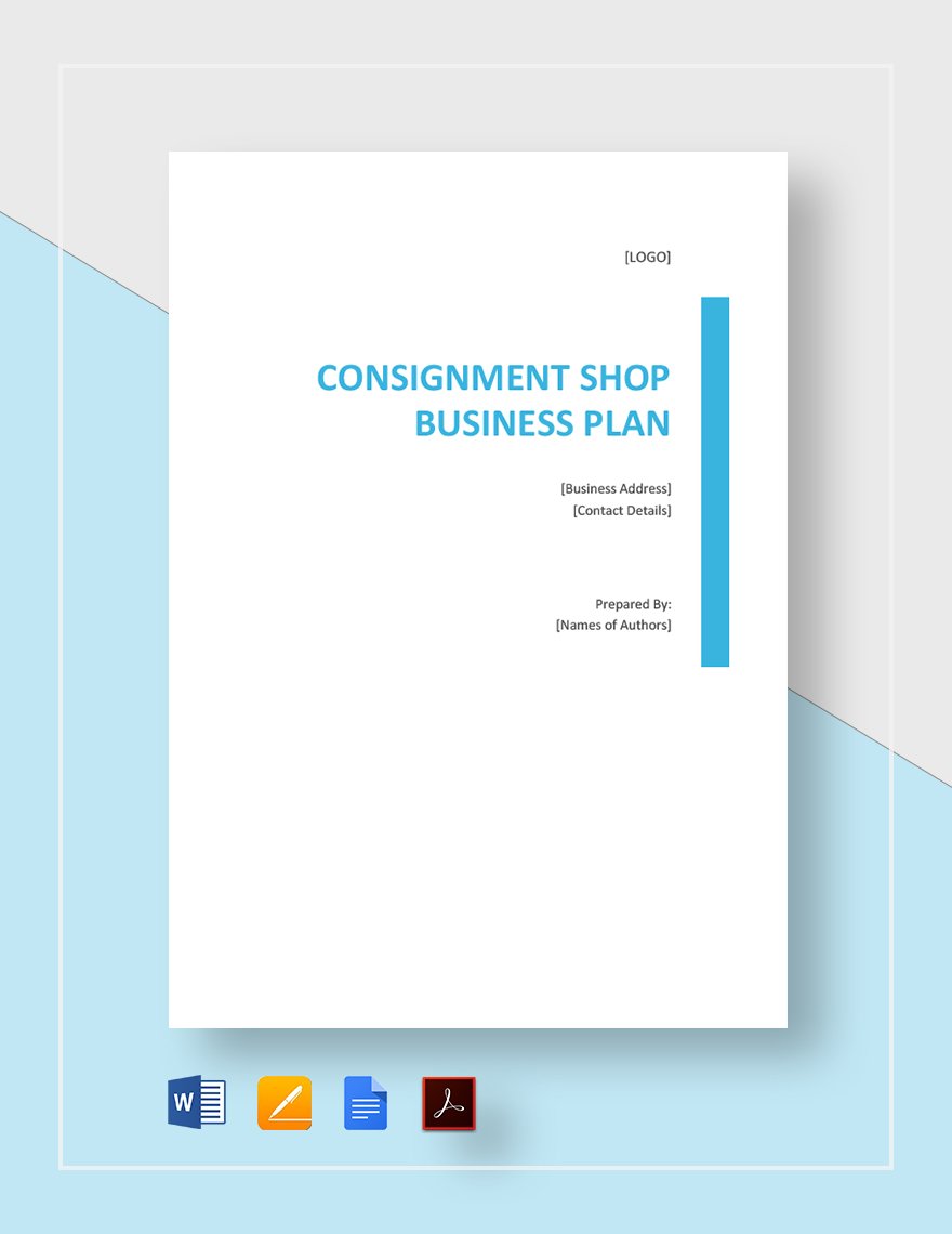 sample business plan for consignment shop