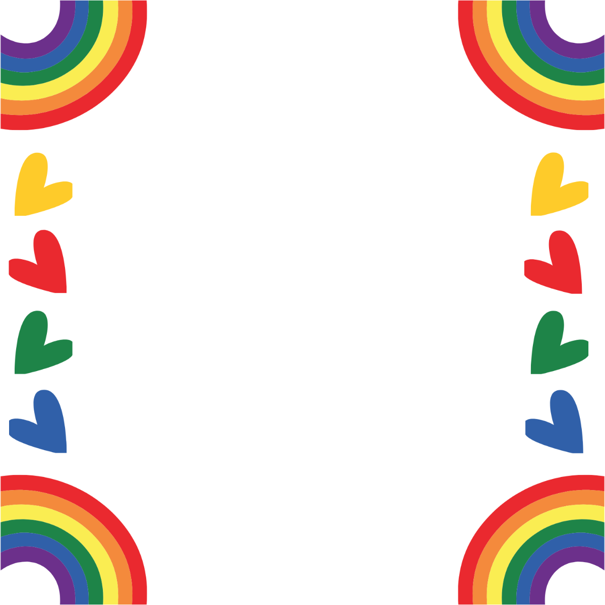 Pride Month Border Clipart Template - Edit Online & Download