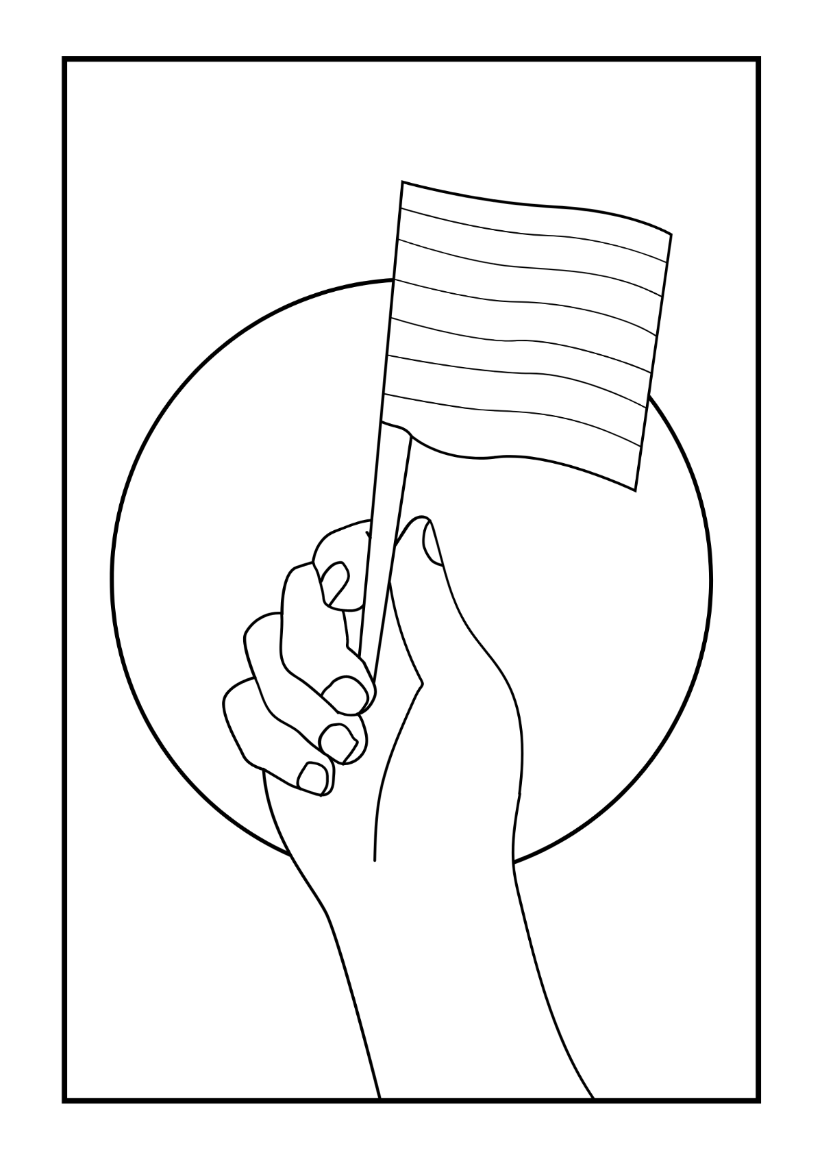 Pride Month Image Drawing Template